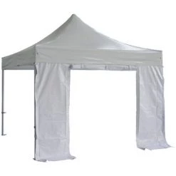 INTEROUGE Cote Entree Avec Fermeture 4M Pvc 520G/M² Blanc