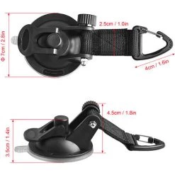 HAPPYSHOPPING Crochet De Fixation A Ventouse 2pcs Pour Bache De Camping Pour Auvent De Voiture, Modele: Noir 2 - Modele:Noir 2 -Tente de réception Soldes 38595671 3