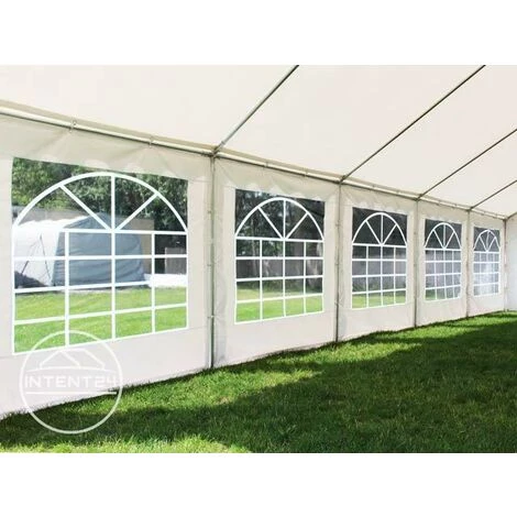 INTENT24.FR INTENT24 5x10 M Tente De Réception/Barnum Blanc Toile De Haute Qualité Env. 500g/m² PVC ECONOMY - Blanc 6 INTENT24.FR INTENT24 5x10 M Tente De Réception/Barnum Blanc Toile De Haute Qualité Env. 500g/m² PVC ECONOMY - Blanc – Image 4