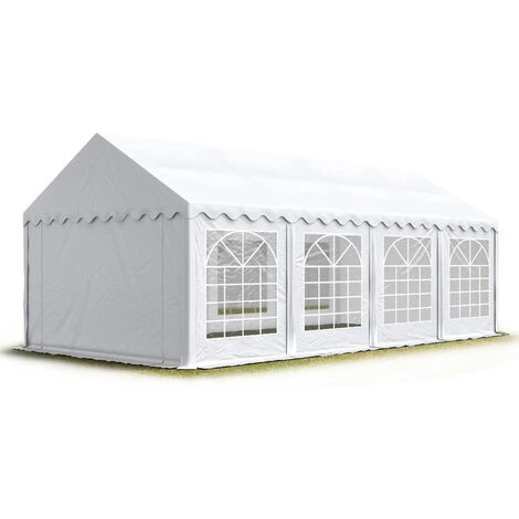 INTENT24.FR INTENT24 5x8 M Tente De Réception/Barnum Blanc Toile De Haute Qualité Env. 500g/m² PVC ECONOMY - Blanc 3 INTENT24.FR INTENT24 5x8 M Tente De Réception/Barnum Blanc Toile De Haute Qualité Env. 500g/m² PVC ECONOMY - Blanc