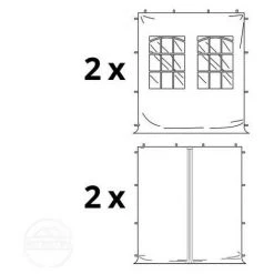 INTENT24.FR Tente Pliante 3x3 M - 4 Côtés Acier Barnum Chapiteau Pliant Tonnelle Stand Paddock Réception Abri Blanc - Blanc 7 INTENT24.FR Tente Pliante 3x3 M - 4 Côtés Acier Barnum Chapiteau Pliant Tonnelle Stand Paddock Réception Abri Blanc - Blanc -Tente de réception Soldes 3871041 2