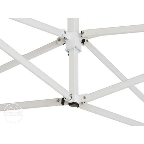 INTENT24.FR Tente Pliante 3x3 M - 4 Côtés Acier Barnum Chapiteau Pliant Tonnelle Stand Paddock Réception Abri Blanc - Blanc 5 INTENT24.FR Tente Pliante 3x3 M - 4 Côtés Acier Barnum Chapiteau Pliant Tonnelle Stand Paddock Réception Abri Blanc - Blanc - Image 3