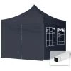 INTENT24.FR Tente Pliante 3x3 M - 4 Côtés Acier Barnum Chapiteau Pliant Tonnelle Stand Paddock Réception Abri Noir - Noir 1 INTENT24.FR Tente Pliante 3x3 M - 4 Côtés Acier Barnum Chapiteau Pliant Tonnelle Stand Paddock Réception Abri Noir - Noir -Tente de réception Soldes 3871042 1