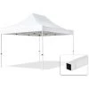 INTENT24.FR Tente Pliante 3x4,5m - Acier Barnum Chapiteau Pliant Tonnelle Stand Paddock Réception Abri Blanc - Blanc -Tente de réception Soldes 3871051 1