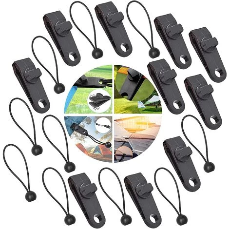 LANGRAY 20 Pèces Tente Clips Clips De Verrouillage Clip De Tente Réutilisable Clip De Bâche Réglable Tarp Clips En Plastique Accessoires Camping Jardin Housses Bateau 10 Pinces De Tente Et 10 Cordes Attachées 3 LANGRAY 20 Pèces Tente Clips Clips De Verrouillage Clip De Tente Réutilisable Clip De Bâche Réglable Tarp Clips En Plastique Accessoires Camping Jardin Housses Bateau 10 Pinces De Tente Et 10 Cordes Attachées