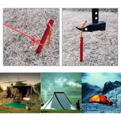 LANGRAY Lot De 10 Sardines De Tente En Alliage D'aluminium - 18 Cm - 4 Piquets Réfléchissants - 4 M - Avec Sac -Tente de réception Soldes 39665716 3