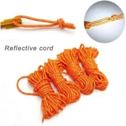 LANGRAY Lot De 10 Sardines De Tente En Alliage D'aluminium - 18 Cm - 4 Piquets Réfléchissants - 4 M - Avec Sac -Tente de réception Soldes 39665716 5