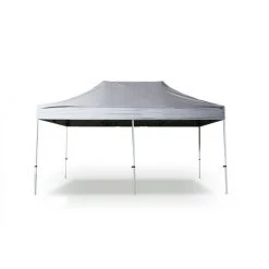 INTEROUGE Toit TP 3x6m Polyester 300g/m² Pellicule PVC Gris