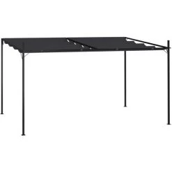 ASUPERMALL Belvedere Avec Toit Retractable 400x300x233 Cm Anthracite