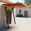 VidaXL Auvent Rétractable Automatique Et Poteaux 3x2,5 M Orange Marron - Orange -Tente de réception Soldes 39859047 1