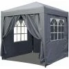 Quick-Star Pavillon Pop-up 2x2m Gris 1 Quick-Star Pavillon Pop-up 2x2m Gris -Tente de réception Soldes 39895169 1