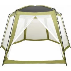 ASUPERMALL Tente De Piscine Tissu 500x433x250 Cm Vert -Tente de réception Soldes 39927200 3