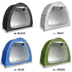 AIDUCHO Étanche En Plein Air De Rangement De Vélos Abri De Vélo Robuste Tente De Vélo Gain De Place Vélo Outil De Jardin Couverture De Rangement Sac À Dos Abri - Gris Clair -Tente de réception Soldes 39954124 5