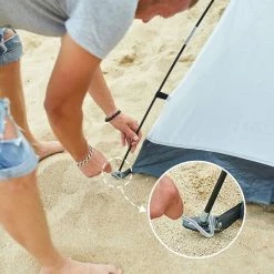 TRIOMPHE TRIO 3 Pièces Crochet De Sol Pour Piquet De Tente Piquets De Tente D'Extracteur D'Extracteur De Cheville Avec Crochet Extracteur Extracteur Accessoires De Tente Avec Poignée En Plastique -Tente de réception Soldes 40103311 4