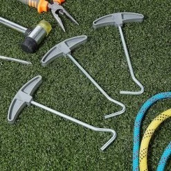 TRIOMPHE TRIO 3 Pièces Crochet De Sol Pour Piquet De Tente Piquets De Tente D'Extracteur D'Extracteur De Cheville Avec Crochet Extracteur Extracteur Accessoires De Tente Avec Poignée En Plastique -Tente de réception Soldes 40103311 5