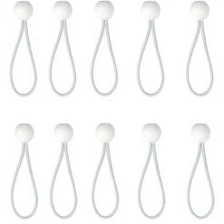 ECHOO 50 Pcs Tendeur à Boule Élastique, Tendeur De Bâche Pour Pavillon, Camping, Tente Cordons, Rideaux Harnais D’Extension, 10cm -Tente de réception Soldes 40118013 5