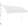 HAPPYSHOPPING Auvent Manuel Retractable 400 Cm Creme
