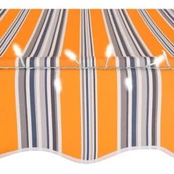 HAPPYSHOPPING Auvent Manuel Retractable Avec LED 300 Cm Jaune Et Bleu 11 HAPPYSHOPPING Auvent Manuel Retractable Avec LED 300 Cm Jaune Et Bleu -Tente de réception Soldes 40339452 5