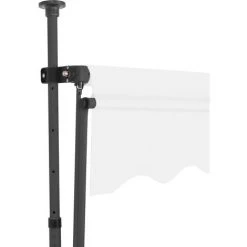 HAPPYSHOPPING Auvent Manuel Retractable Avec LED 400 Cm Creme -Tente de réception Soldes 40339538 4