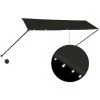 HAPPYSHOPPING Auvent Retractable Avec LED 350x150 Cm Anthracite 1 HAPPYSHOPPING Auvent Retractable Avec LED 350x150 Cm Anthracite -Tente de réception Soldes 40339731 1
