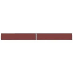 HAPPYSHOPPING Auvent Lateral Retractable De Patio 140x1200 Cm Marron
