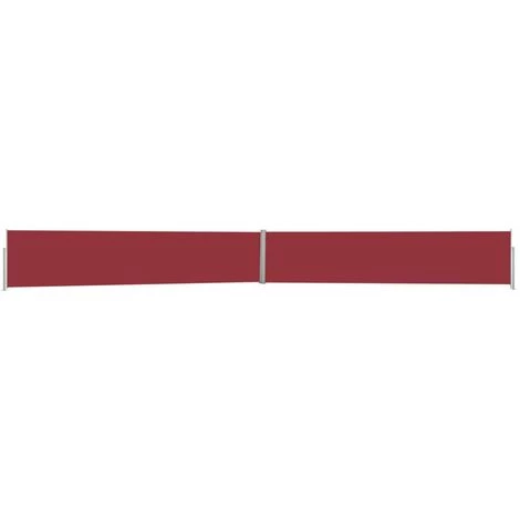 HAPPYSHOPPING Auvent Lateral Retractable De Patio 140x1200 Cm Rouge 3 HAPPYSHOPPING Auvent Lateral Retractable De Patio 140x1200 Cm Rouge