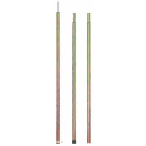 HAPPYSHOPPING Mât De Tente Télescopique Longueur 170-255 Cm Acier Galvanisé 3 HAPPYSHOPPING Mât De Tente Télescopique Longueur 170-255 Cm Acier Galvanisé