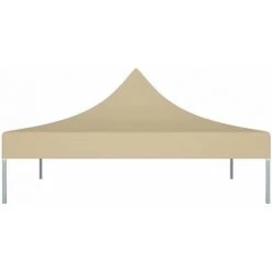 HAPPYSHOPPING Toit De Tente De Reception 3x3 M Beige 270 G/m² 9 HAPPYSHOPPING Toit De Tente De Reception 3x3 M Beige 270 G/m² -Tente de réception Soldes 40436258 3