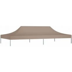 HAPPYSHOPPING Toit De Tente De Reception 6x3 M Taupe 270 G/m² -Tente de réception Soldes 40436304 2