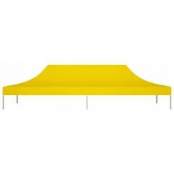 HAPPYSHOPPING Toit De Tente De Reception 6x3 M Jaune 270 G/m² -Tente de réception Soldes 40436324 3