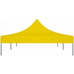 HAPPYSHOPPING Toit De Tente De Reception 6x3 M Jaune 270 G/m² -Tente de réception Soldes 40436324 4