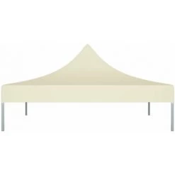 HAPPYSHOPPING Toit De Tente De Reception 2x2 M Creme 270 G/m² -Tente de réception Soldes 40436328 3