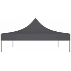 HAPPYSHOPPING Toit De Tente De Reception 4x3 M Anthracite 270 G/m² -Tente de réception Soldes 40436374 4
