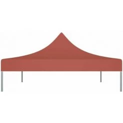 HAPPYSHOPPING Toit De Tente De Reception 4x3 M Terre Cuite 270 G/m² 10 HAPPYSHOPPING Toit De Tente De Reception 4x3 M Terre Cuite 270 G/m² -Tente de réception Soldes 40436409 4