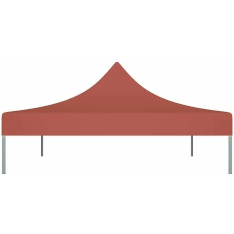 HAPPYSHOPPING Toit De Tente De Reception 4x3 M Terre Cuite 270 G/m² 6 HAPPYSHOPPING Toit De Tente De Reception 4x3 M Terre Cuite 270 G/m² - Image 4
