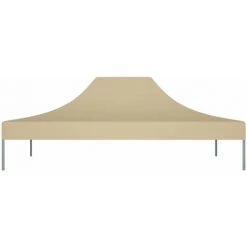 HAPPYSHOPPING Toit De Tente De Reception 4.3*2.9*1m（L*W*H） Beige 270 G/m² -Tente de réception Soldes 40436446 3