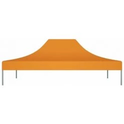 HAPPYSHOPPING Toit De Tente De Reception 4,5x3 M Orange 270 G/m² -Tente de réception Soldes 40436454 3