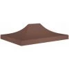 HAPPYSHOPPING Toit De Tente De Reception 4,5x3 M Marron 270 G/m²