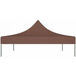 HAPPYSHOPPING Toit De Tente De Reception 4,5x3 M Marron 270 G/m² -Tente de réception Soldes 40436467 4
