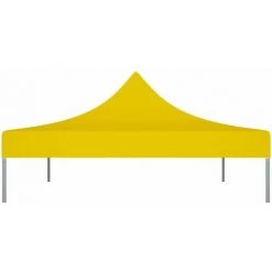 HAPPYSHOPPING Toit De Tente De Reception 4,5x3 M Jaune 270 G/m² -Tente de réception Soldes 40436480 4