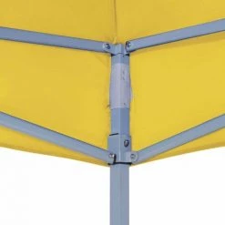 HAPPYSHOPPING Toit De Tente De Reception 4,5x3 M Jaune 270 G/m² -Tente de réception Soldes 40436480 5