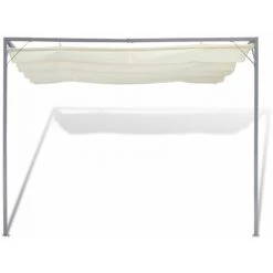 HAPPYSHOPPING Tonnelle De Jardin Avec Auvent Retractable -Tente de réception Soldes 40438334 3