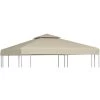 HAPPYSHOPPING Recouvrement De Remplacement D'auvent 310 G/m² 3 X 3 M Beige -Tente de réception Soldes 40438384 1