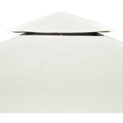 HAPPYSHOPPING Recouvrement De Remplacement D'auvent 310 G/m² 3x4m Blanc Creme 9 HAPPYSHOPPING Recouvrement De Remplacement D'auvent 310 G/m² 3x4m Blanc Creme -Tente de réception Soldes 40438406 3