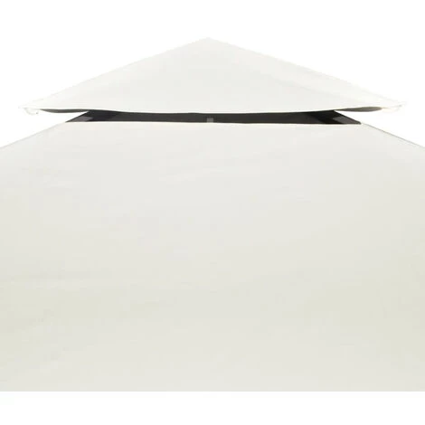 HAPPYSHOPPING Recouvrement De Remplacement D'auvent 310 G/m² 3x4m Blanc Creme 5 HAPPYSHOPPING Recouvrement De Remplacement D'auvent 310 G/m² 3x4m Blanc Creme - Image 3
