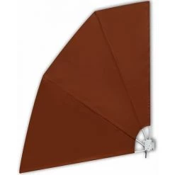 HAPPYSHOPPING Auvent Lateral Pliable De Balcon Terre Cuite 210 X 210 Cm