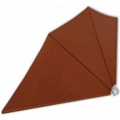 HAPPYSHOPPING Auvent Lateral Pliable De Balcon Terre Cuite 160x240 Cm