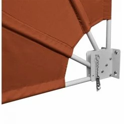 HAPPYSHOPPING Auvent Lateral Pliable De Balcon Terre Cuite 140x140 Cm 10 HAPPYSHOPPING Auvent Lateral Pliable De Balcon Terre Cuite 140x140 Cm -Tente de réception Soldes 40438580 4