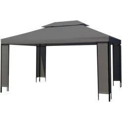 HAPPYSHOPPING Chapiteau Anthracite 300 X 400 Cm -Tente de réception Soldes 40440181 5