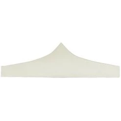 HAPPYSHOPPING Toit De Tente De Reception 3 X 3 M Creme -Tente de réception Soldes 40440361 3